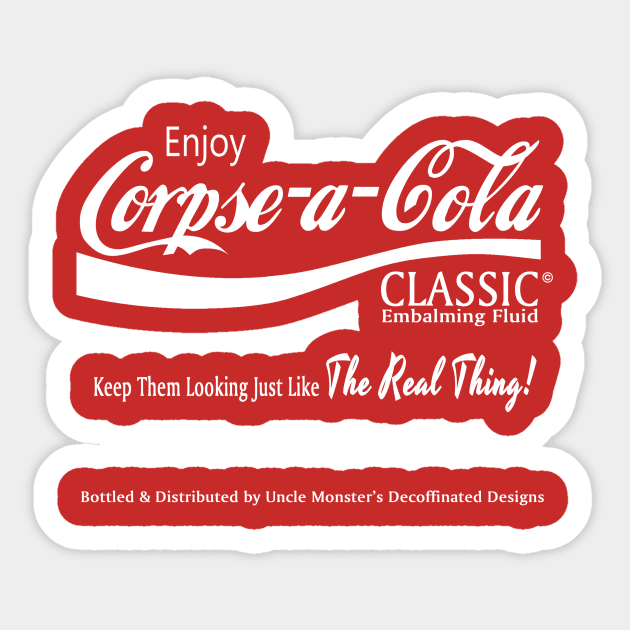 Corpse-a-Cola Sticker by UncleMonster